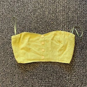 Strapless crop top